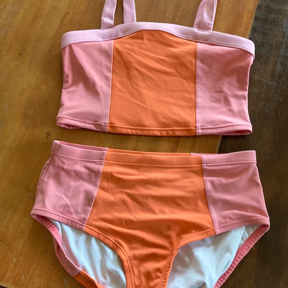 Hanna Andersson Pink and Orange Swimwear